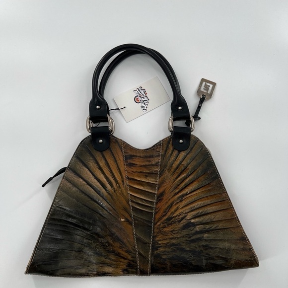 VINTAGE Rare Fendi palm leather hand purse - Picture 3 of 13